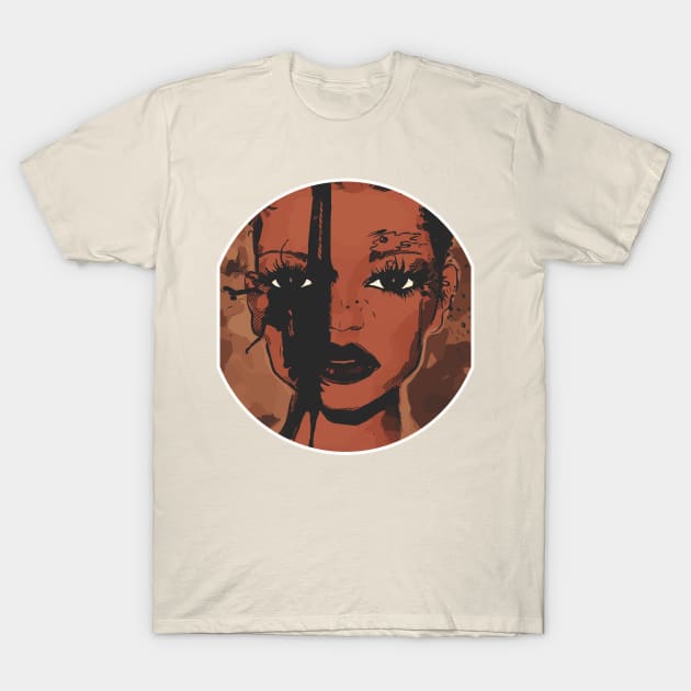 Shades of Beauty Natural Woman T-Shirt by EllenDaisyShop